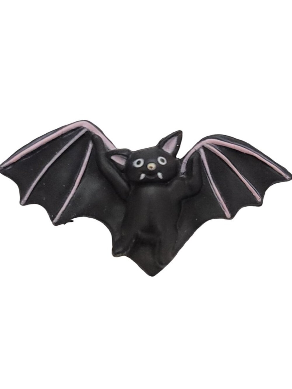 Fun World Division Vintage S. Lehman Halloween Black Vampire Bat Pin, K126